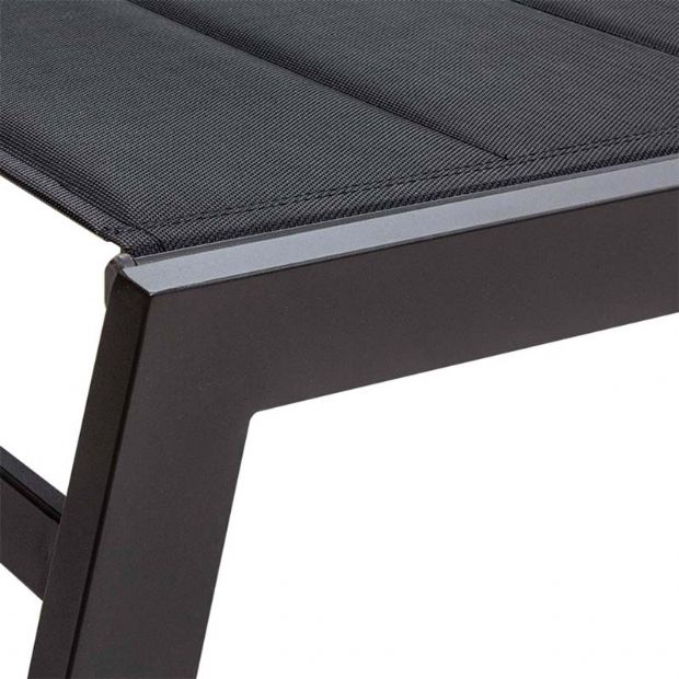 Aluminum Textilen Adjustable Lounge Chair with Cotton Inside - 11D14D
