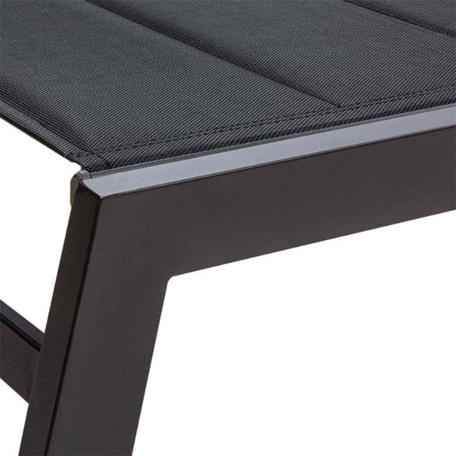 Aluminum Textilen Adjustable Lounge Chair with Cotton Inside - 11D14D