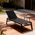 Aluminum Textilen Adjustable Lounge Chair with Cotton Inside - 11D14D