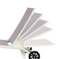 Aluminum Textilene Adjustable Lounge Chair with Wheels - 11D14E