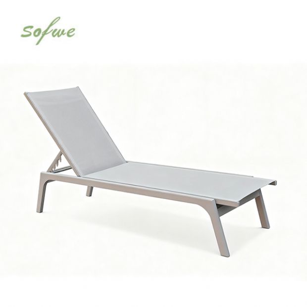 Aluminum Textilene Adjustable Lounge Chair - 11D14F