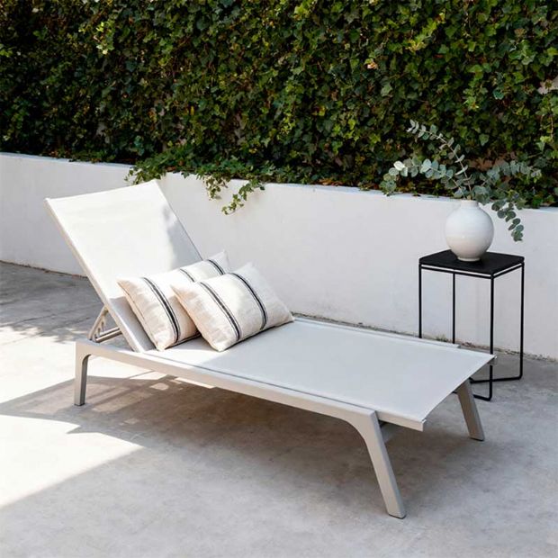 Aluminum Textilene Adjustable Lounge Chair - 11D14F