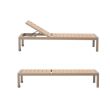 Aluminum Plastic-wood Adjustable Lounge Chair with wheels - 11D14G