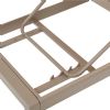 Aluminum Plastic-wood Adjustable Lounge Chair with wheels - 11D14G
