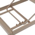 Aluminum Plastic-wood Adjustable Lounge Chair with wheels - 11D14G
