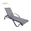 Aluminum Adjustable Lounge Chair with S-shape Armrest - 11D14I