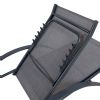 Aluminum Adjustable Lounge Chair with S-shape Armrest - 11D14I