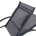 Aluminum Adjustable Lounge Chair with S-shape Armrest - 11D14I