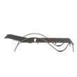 Iron Adjustable Lounge Chair with S-shape Armrest - 11D14J