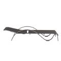 Iron Adjustable Lounge Chair with S-shape Armrest - 11D14J