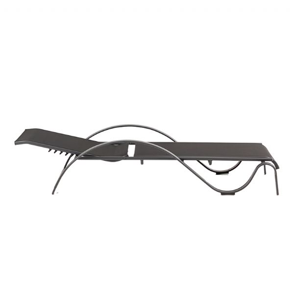 Iron Adjustable Lounge Chair with S-shape Armrest - 11D14J