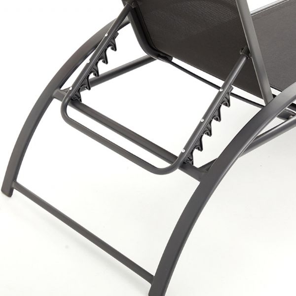 Iron Adjustable Lounge Chair with S-shape Armrest - 11D14J