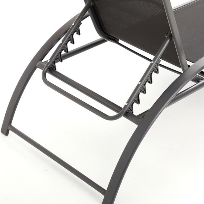 Iron Adjustable Lounge Chair with S-shape Armrest - 11D14J