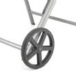 Aluminum Textilene Lounge Chair with Wheels and Pillow - 11D14K