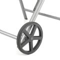 Aluminum Textilene Lounge Chair with Wheels and Pillow - 11D14K