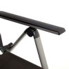 Aluminum Textilene Lounge Chair with Wheels and Pillow - 11D14K
