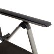 Aluminum Textilene Lounge Chair with Wheels and Pillow - 11D14K