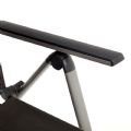 Aluminum Textilene Lounge Chair with Wheels and Pillow - 11D14K