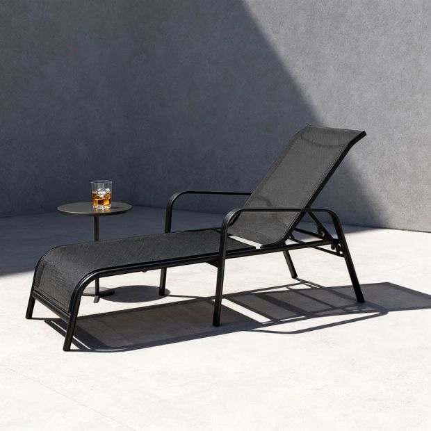 Iron Adjustable Lounge Chair - 11D14L