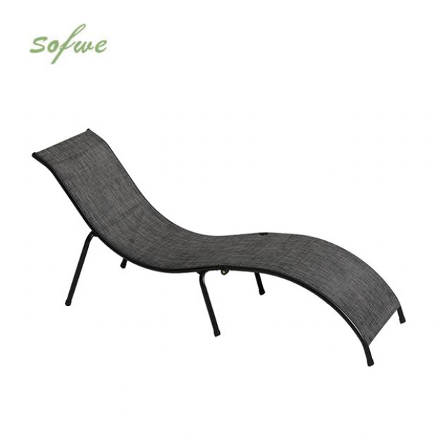 Iron S-shape Folding Lounge Chair - 11D14M