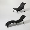 Iron S-shape Folding Lounge Chair - 11D14M
