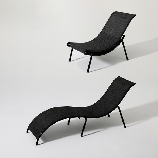 Iron S-shape Folding Lounge Chair - 11D14M