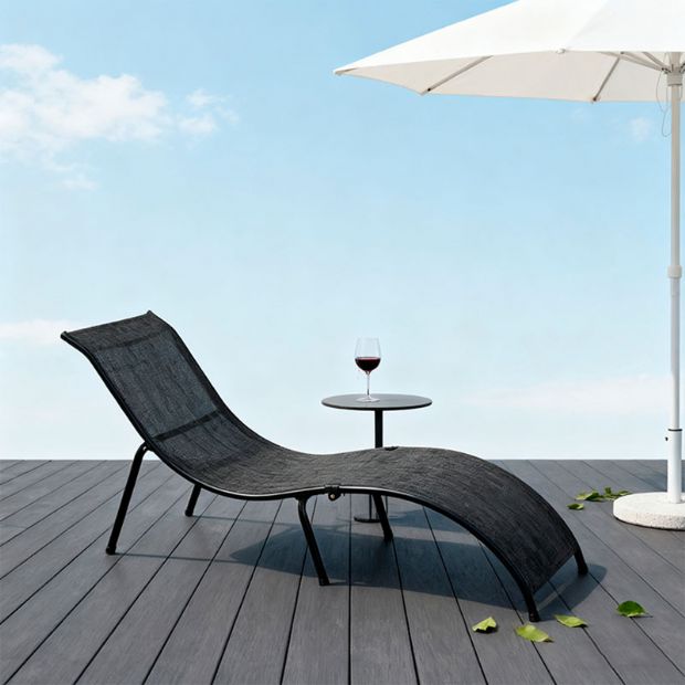 Iron S-shape Folding Lounge Chair - 11D14M