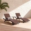 Iron Textilene Adjustable Lounge Chair - 11D14N