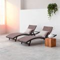 Iron Textilene Adjustable Lounge Chair - 11D14N