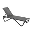 Outdoor Sun Lounger with W-Shaped Aluminum Base - 11D25B