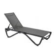 Outdoor Sun Lounger with W-Shaped Aluminum Base - 11D25B
