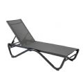 Outdoor Sun Lounger with W-Shaped Aluminum Base - 11D25B