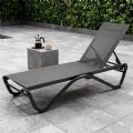 Outdoor Sun Lounger with W-Shaped Aluminum Base - 11D25B