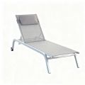 Aluminum Rolling Chaise Lounge Chair with Breathable Mesh Seat - 11D25C
