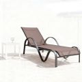 Outdoor Sun Lounger with Curved Armrests - 11D25E
