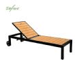 Aluminum Frame WPC Outdoor Sun Lounger - 11D25G