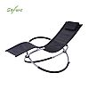 Wholesale Outdoor Rocking Sun Lounger with Adjustable Arch Metal Frame for Patio Poolside Furniture Supply - 11D25H