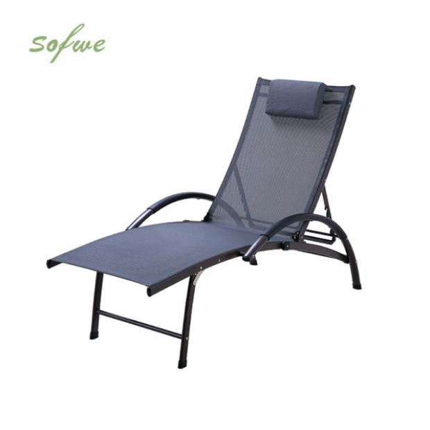 Wholesale Adjustable Outdoor Sun Lounger for Poolside Patio Furniture Supply - 11D25I