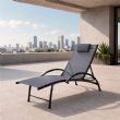 Wholesale Adjustable Outdoor Sun Lounger for Poolside Patio Furniture Supply - 11D25I