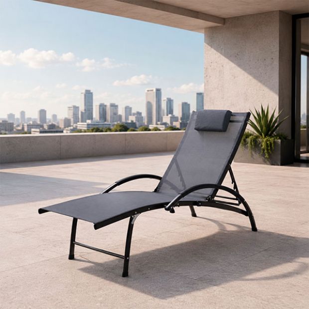 Wholesale Adjustable Outdoor Sun Lounger for Poolside Patio Furniture Supply - 11D25I