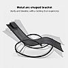 Wholesale Outdoor Rocking Sun Lounger with Ergonomic Curved Mesh Seat for Poolside Patio Furniture Supply - 11D25J