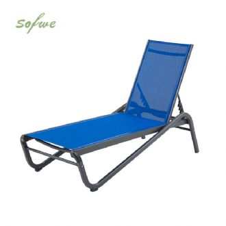 Wholesale Adjustable Outdoor Sun Lounger with PVC Coated...