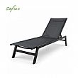 Wholesale Outdoor Sun Lounger 550g Breathable Mesh Surface Adjustable Backrest KD Structure for Poolside Supply - 11D25P