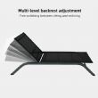 Wholesale Outdoor Sun Lounger Aluminum Curved Frame PVC Coated Mesh Adjustable Backrest Low Profile Patio Poolside - 11D25Q