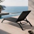Wholesale Outdoor Sun Lounger Aluminum Curved Frame PVC Coated Mesh Adjustable Backrest Low Profile Patio Poolside - 11D25Q
