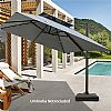 Patio Sun Umbrella Base with Wheels - 12U02S