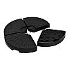 4PCS Fan Shaped Water or Sand Filled Umbrella Base - 12U03E