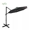 Solar LED 360-Degree Rotation Cantilever Patio Umbrella - 11U01K