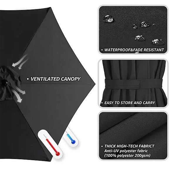 Wholesale Outdoor Parasol Patio Cantilever Umbrella with Base - 11U02A