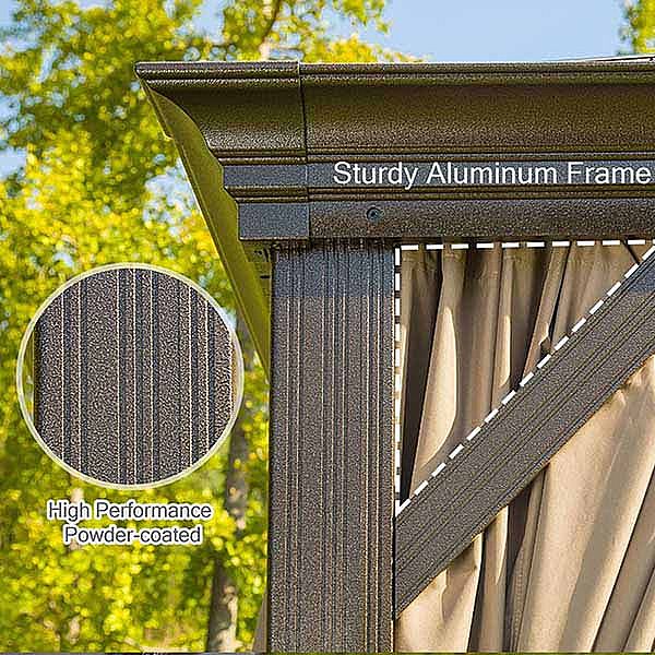 Waterproof Roman Garden Tent with Roof - 10G01E